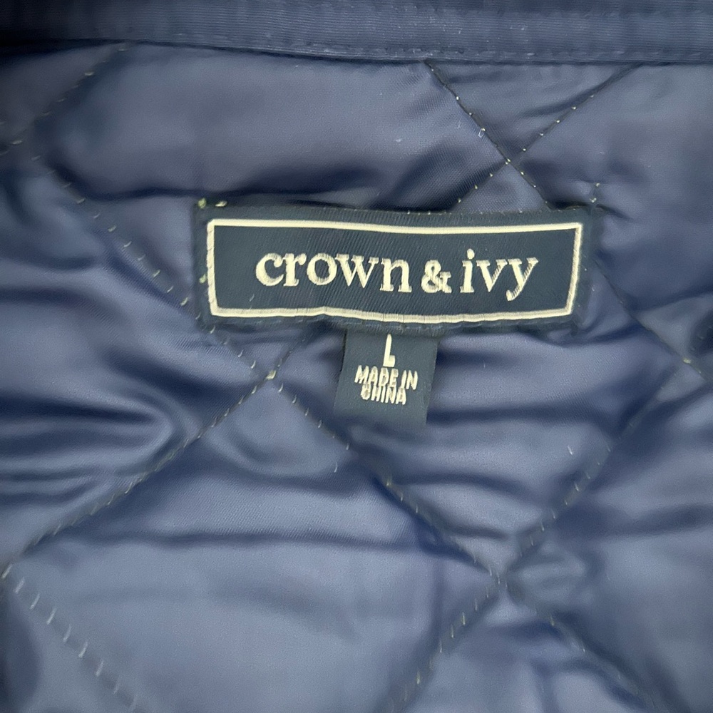 Olive/navy quilted jacket - Picture 4 of 9